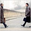 L'Homme du train : photo Jean Rochefort, Johnny Hallyday