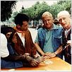 La Vengeance du serpent à plumes : photo Coluche, Gérard Oury, Luis Rego