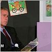 Fahrenheit 9/11 : photo George W. Bush, Michael Moore