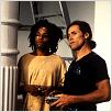 Basquiat : photo Jeffrey Wright, Julian Schnabel, Willem Dafoe