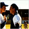 Duo à trois : photo Kevin Costner, Ron Shelton, Tim Robbins