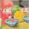 Ponyo sur la falaise