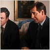 The Informant ! : photo Clancy Brown, Joel McHale, Steven Soderbergh, Tom Smothers