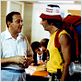 Banzaï : photo Coluche, Didier Kaminka