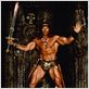 Conan le barbare : photo Arnold Schwarzenegger, Gerry Lopez, John Milius, Robert E. Howard, Sandahl Bergman