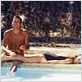 La Piscine : photo Alain Delon, Romy Schneider