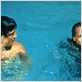 La Piscine : photo Alain Delon, Romy Schneider