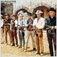 Les Sept mercenaires : photo Brad Dexter, Charles Bronson, James Coburn, John Sturges, Robert Vaughn