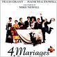Quatre mariages et un enterrement : affiche Andie MacDowell, Hugh Grant, John Hannah, Kristin Scott Thomas, Mike Newell