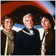 Galactica : photo Dirk Benedict, Lorne Greene, Richard Hatch