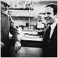 Deux de la vague : photo Emmanuel Laurent, François Truffaut, Jean-Luc Godard