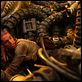 Matrix Revolutions : photo Andy Wachowski, Clayton Watson, Lana Wachowski