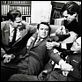 La Mort aux trousses : photo Alfred Hitchcock, Cary Grant