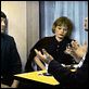 Une Femme est une femme : photo Jean-Claude Brialy, Jean-Luc Godard, Jean-Paul Belmondo
