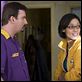 Clerks II : photo Brian O'Halloran, Kevin Smith, Rosario Dawson