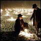 Le Prestige : photo Andy Serkis, Christopher Nolan, Hugh Jackman