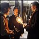 Le Prestige : photo Andy Serkis, Christopher Nolan, David Bowie, Hugh Jackman