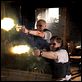 Hot Fuzz : photo Edgar Wright, Nick Frost, Simon Pegg