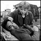 La Strada : photo Anthony Quinn, Federico Fellini, Giulietta Masina