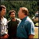 Le Pic de Dante : photo Charles Hallahan, Grant Heslov, Pierce Brosnan, Roger Donaldson