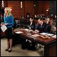 The Good Wife : photo Anna Camp, Dylan Baker, Julianna Margulies, Zach Grenier