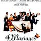 Quatre mariages et un enterrement : affiche Andie MacDowell, Hugh Grant, John Hannah, Kristin Scott Thomas, Mike Newell