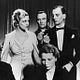 Quatre de l'espionnage : photo Alfred Hitchcock, John Gielgud, Madeleine Carroll