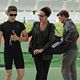 <b>Clémentine Célarié, Cyril Descours, Régis Wargnier, Thierry Godard</b> Photo : La Ligne droite
