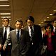 <b>Denis Podalydès, Grégory Fitoussi, Mathias Mlekuz, Saida Jawad, Xavier Durringer</b> Photo : La Conquête