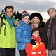<b>Bartholomew Boutellis, Claire Keim, Jean-Baptiste Fonck, Marie-Anne Chazel, Wladimir Yordanoff</b> Photo : Bienvenue aux Edelweiss