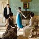 <b>Elizabeth McGovern, Jessica Brown-Findlay, Jim Carter, Maggie Smith, Michelle Dockery</b> Photo : Downton Abbey