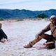 <b>Burt Lancaster, Ossie Davis, Sydney Pollack</b> Photo : Les Chasseurs de scalps