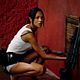 <b>Olivier Megaton, Zoe Saldana</b> Photo : Colombiana