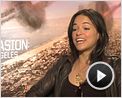 Aaron Eckhart, Michelle Rodriguez, Ramon Rodríguez Interview 2: World Invasion : Battle Los Angeles