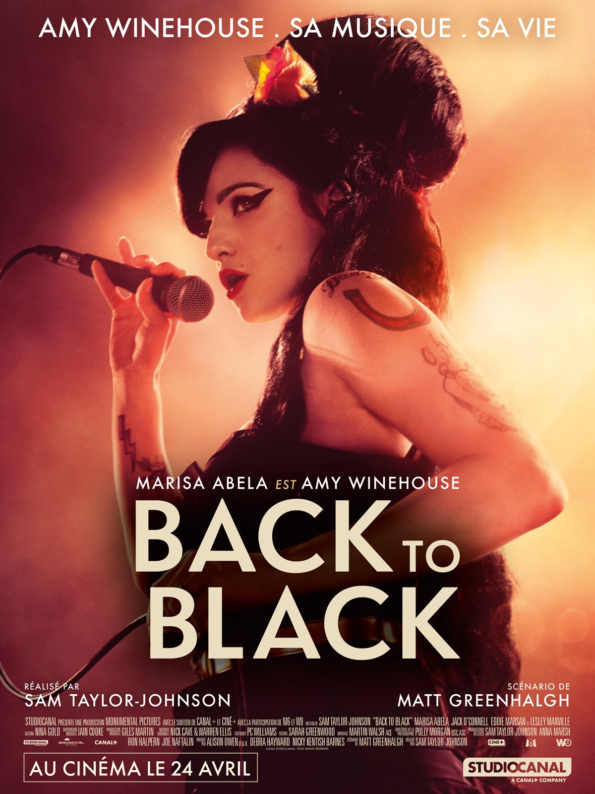 Back to Black retrace la vie et la musique d'Amy Winehouse, à travers la création de l'un des albums les plus iconiques de notre temps, inspiré par son histoire d’amour passionnée et tourmentée avec Blake Fielder-Civil.