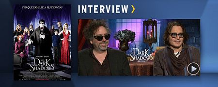 "Dark Shadows" : Tim Burton et Johnny Depp au micro ! [VIDEO]