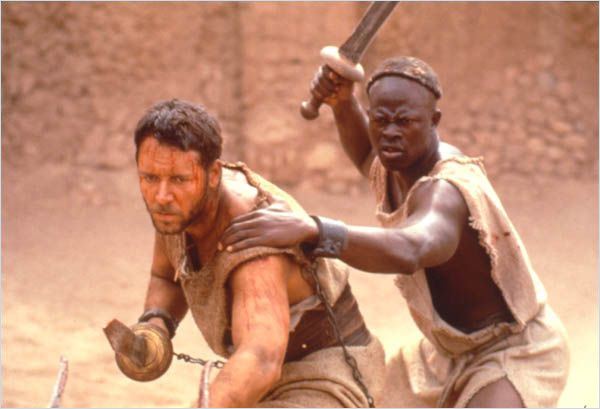 Gladiator : photo Djimon Hounsou, Ridley Scott, Russell Crowe