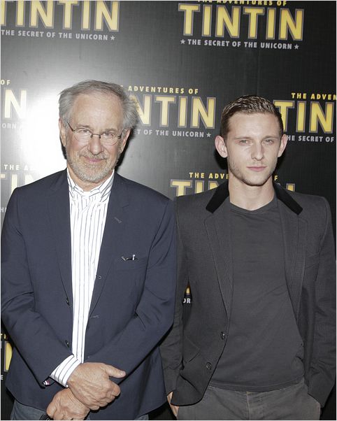 Les Aventures de Tintin : Le Secret de la Licorne : photo Jamie Bell, Steven Spielberg