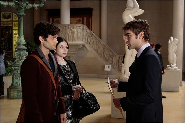 Gossip Girl : photo Chace Crawford, Michelle Trachtenberg, Penn Badgley