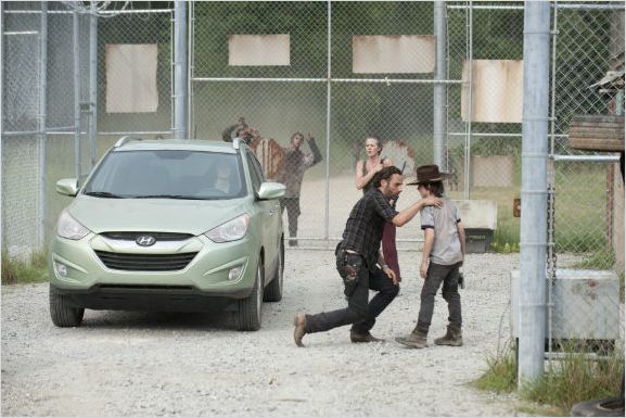 The Walking Dead : photo Andrew Lincoln, Chandler Riggs