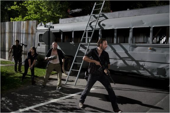 The Walking Dead : photo Andrew Lincoln, Lauren Cohan, Michael Rooker, Norman Reedus
