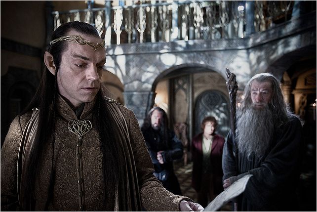 Le Hobbit: un voyage inattendu : photo Hugo Weaving, Ian McKellen