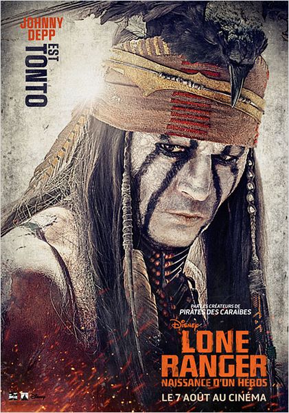 Lone Ranger, Naissance d’un héros : Affiche Johnny Depp