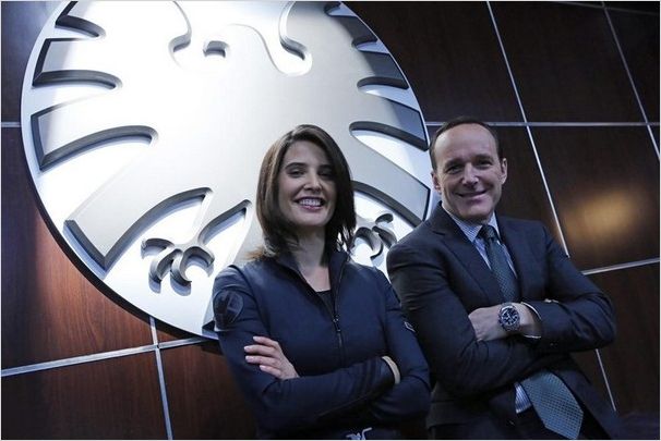 Photo Clark Gregg, Cobie Smulders