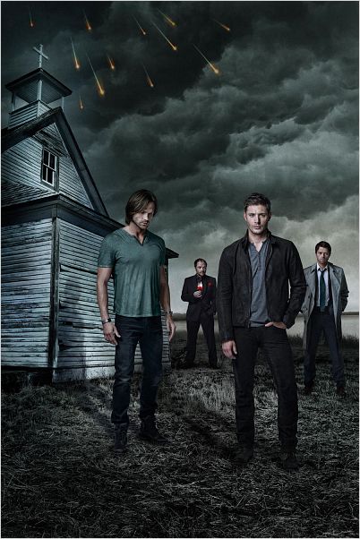 Couverture magazine Jared Padalecki, Jensen Ackles, Mark Sheppard, Misha Collins