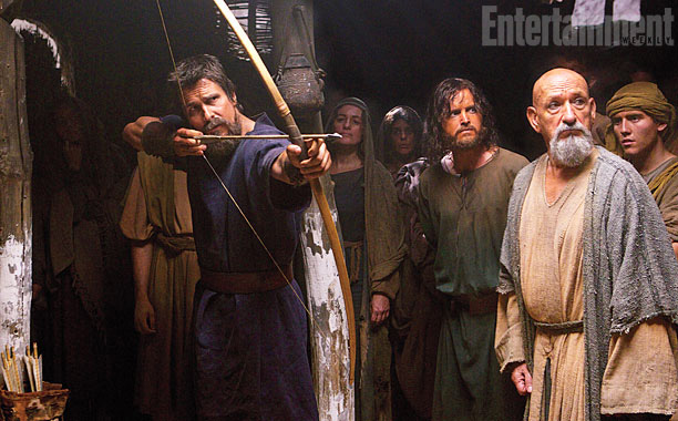 Christian Bale, Aaron Paul (Josué) & Ben Kinglsey (Nun)