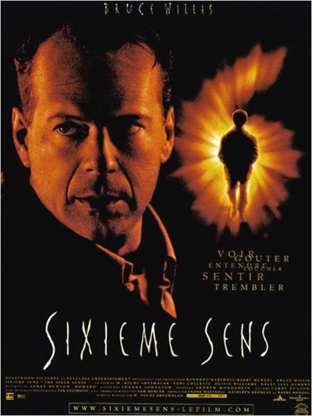 Sixième Sens : affiche Bruce Willis, M. Night Shyamalan