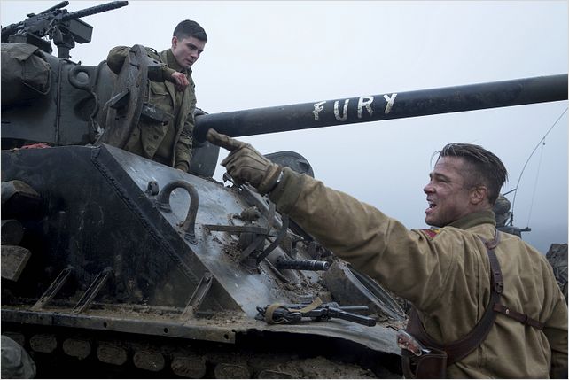 Fury : Photo Brad Pitt, Logan Lerman